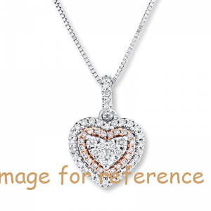 GAI Diamond Heart Necklace Custom manufacturer. GuangZhou JingYing focus on custom wholesale ring necklaces bracelets earrings sterling silver 925 jewelry